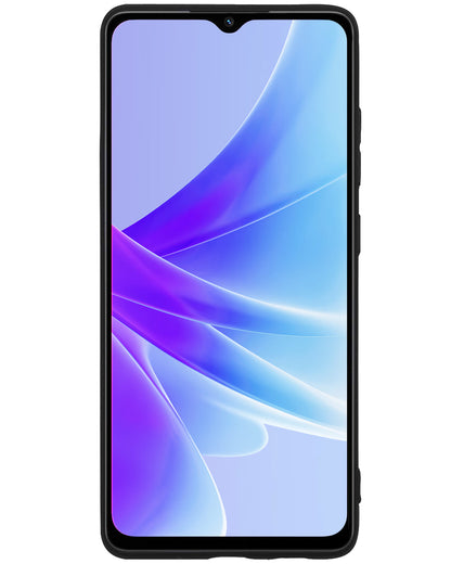 OPPO A57 Hoesje Siliconen Backcover Lichtgewicht - Zwart