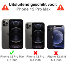 iPhone 12 Pro Max Hoesje Magneet Hard Case Shockproof - Zwart