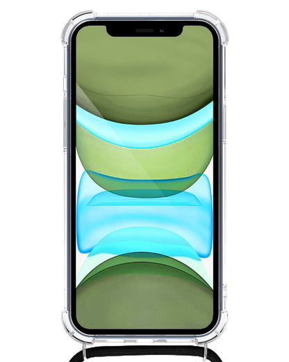 iPhone 11 Pro Max Hoesje met Koord Backcover Shockproof - Transparant