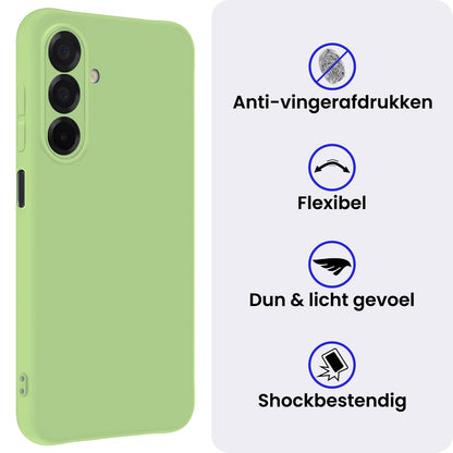 Samsung A26 Hoesje Siliconen Backcover Lichtgewicht - Groen