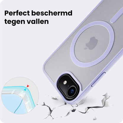 iPhone 17e Hoesje Geschikt voor Magsafe Backcover Shockproof - Lila