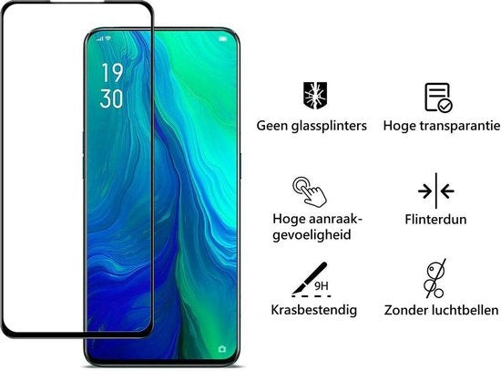 OPPO Reno 2Z Screenprotector Full Cover Tempered Glass