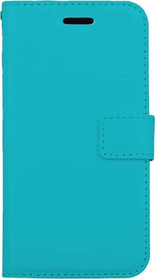 iPhone Xs Hoesje Bookcase Cover met Kaarthouder - Turquoise