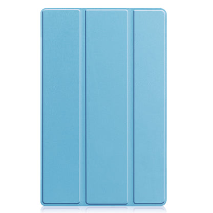 Lenovo Tab M10 Plus 3rd Gen Trifold Bookcase Hoes - Lichtblauw