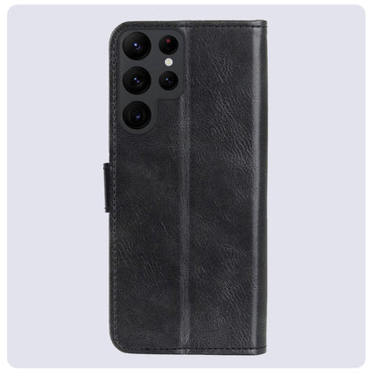 Samsung S24 Ultra Hoesje Bookcase Cover met Kaarthouder - Zwart