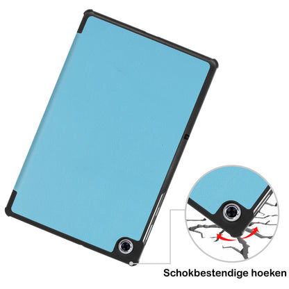 Lenovo Tab M10 FHD Plus 2nd Gen Trifold Bookcase Hoes - Lichtblauw