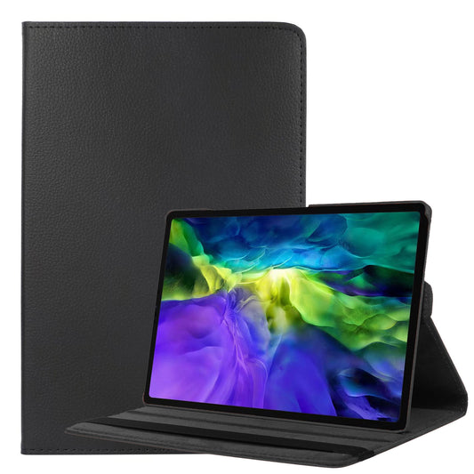 Samsung Galaxy Tab A8 Hoesje 360° Draaibare Book Case Kunstleer - Zwart