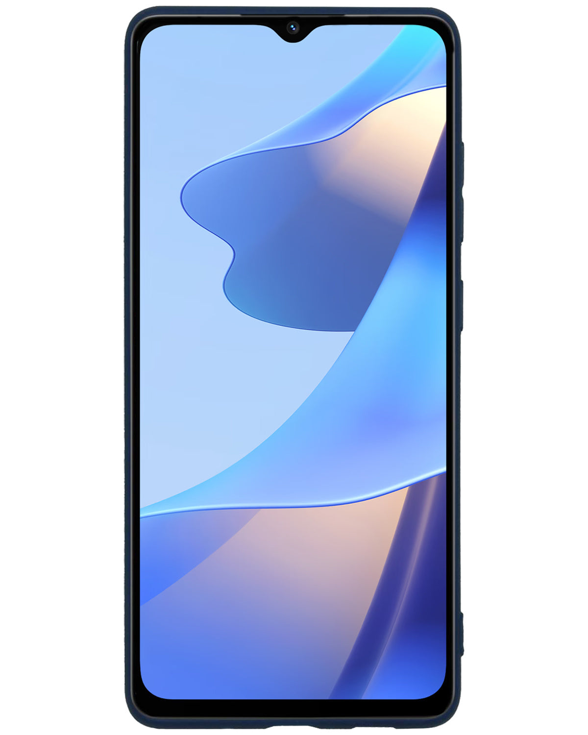 OPPO A16 Hoesje Siliconen - Donkerblauw