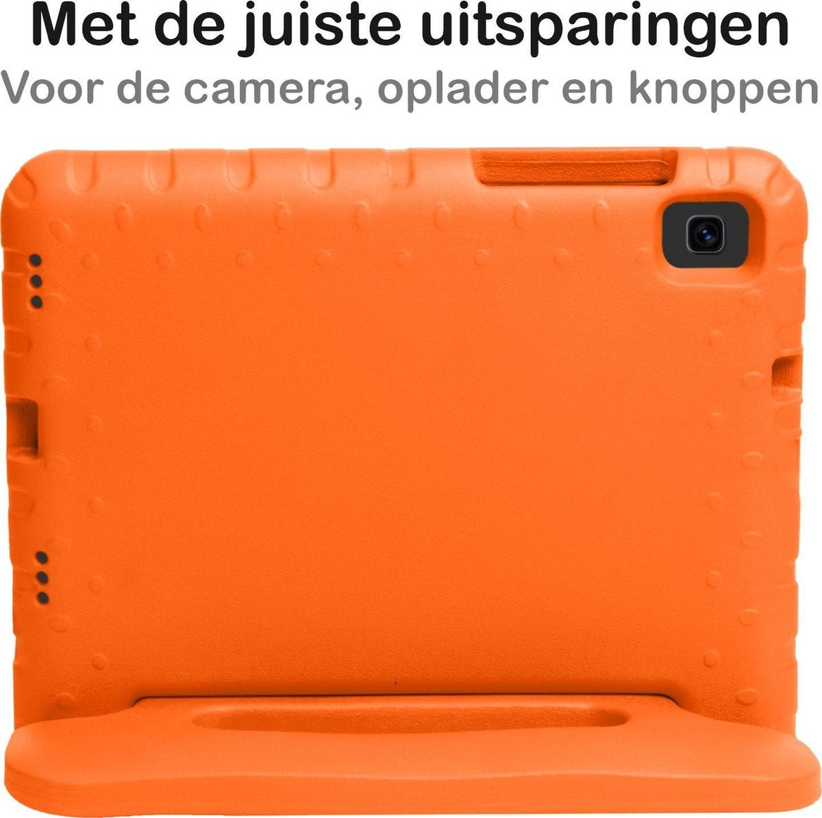 Samsung Galaxy Tab A7 Lite Hoesje Kids Cover Bumper - Oranje