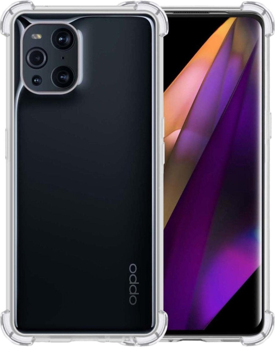 OPPO Find X3 Pro Hoesje Shock Proof Siliconen - Transparant