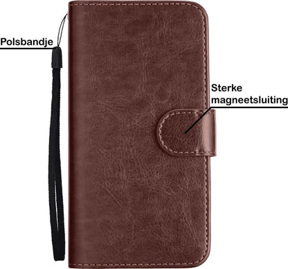 iPhone 11 Hoesje Bookcase Cover Uitneembaar - Bruin