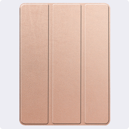 iPad Pro 2024 (13 inch) Trifold Bookcase Hoes met Penhouder voor Apple Pen - Rosé goud