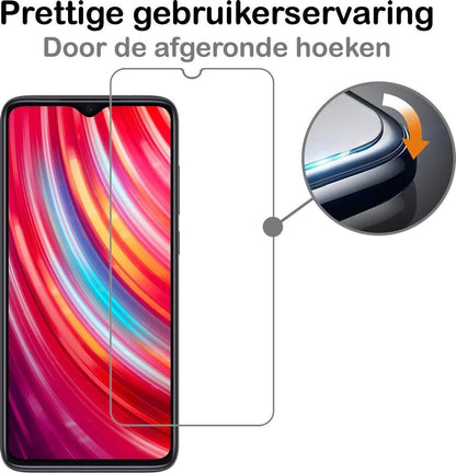 Xiaomi Redmi Note 8 Pro Screenprotector Gehard Glas - Anti-kras