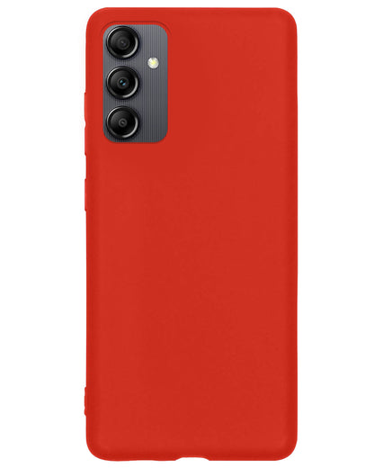 Samsung A14 Hoesje Siliconen Backcover Lichtgewicht - Rood