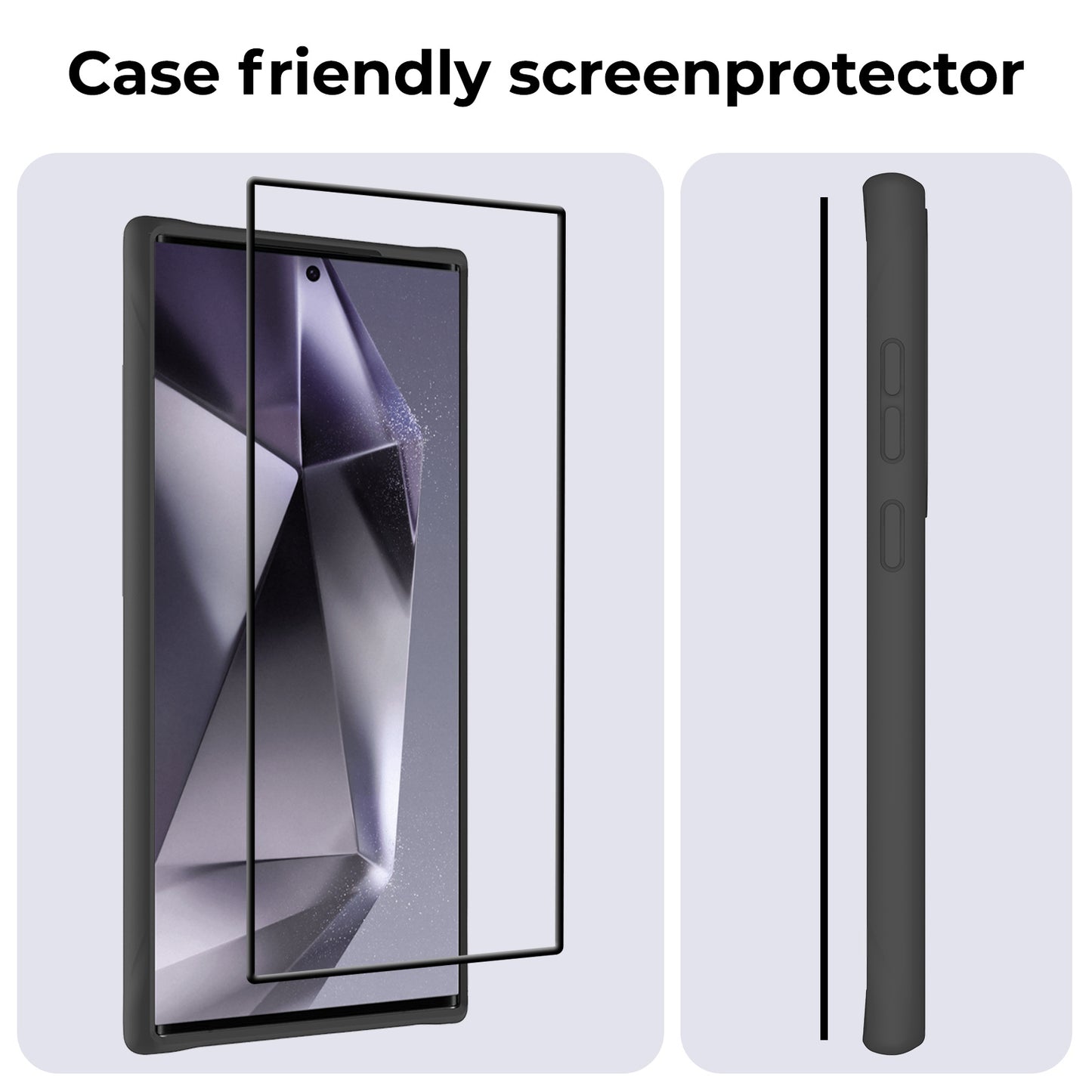 Samsung S24 Ultra Screenprotector Full Cover Tempered Glass