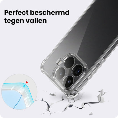 Xiaomi 15T Pro Hoesje Shockproof Backcover Siliconen - Transparant