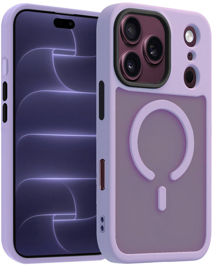 iPhone 18 Pro Hoesje Geschikt voor Magsafe Backcover Shockproof - Lila