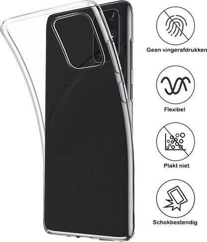 Samsung S20 Hoesje Siliconen Backcover Lichtgewicht - Transparant