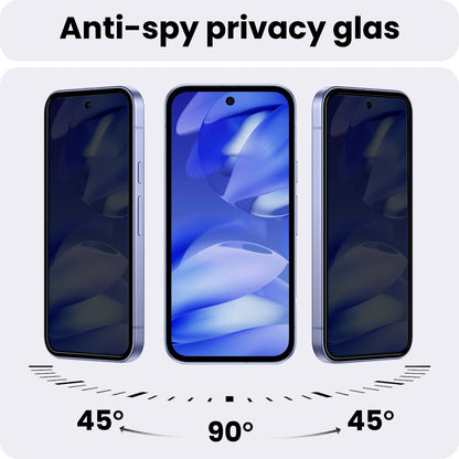 Google Pixel 9a Screenprotector Gehard Glas - Privacy