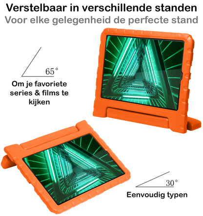 Lenovo Tab M10 FHD Plus 2nd Gen Kinderhoes Shockabsorberend Foam - Oranje