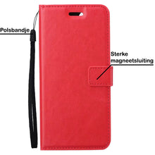 Samsung S22 Ultra Hoesje Bookcase Cover met Kaarthouder - Rood