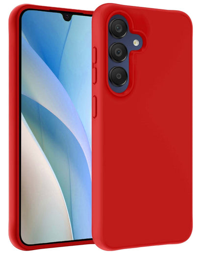 Samsung A15 Hoesje Siliconen Backcover Lichtgewicht - Rood