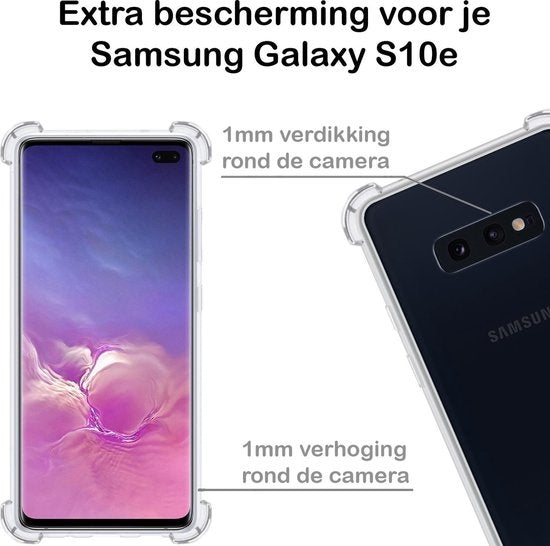 Samsung S10e Hoesje Shock Proof Siliconen - Transparant