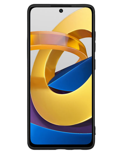 Xiaomi Poco M4 Pro 5G Hoesje Siliconen Backcover Lichtgewicht - Zwart