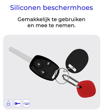 Samsung SmartTag+ Hoesje Siliconen Full Cover Lichtgewicht - Rood