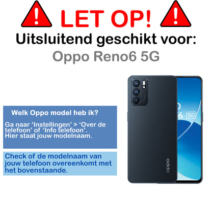 OPPO Reno 6 Hoesje Siliconen Backcover Lichtgewicht - Transparant