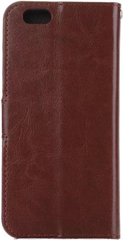 iPhone 5/5s/5SE Hoesje Bookcase Cover met Kaarthouder - Bruin