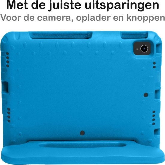 iPad Air 2020 Hoesje Kids Cover Bumper - Blauw