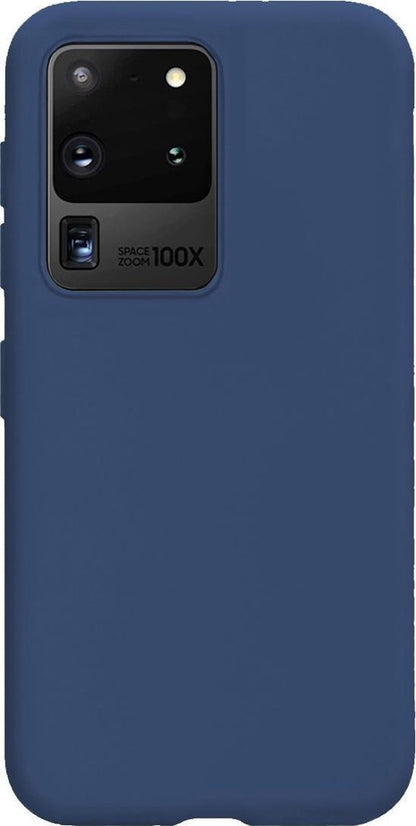 Samsung S20 Ultra Hoesje Siliconen Backcover Lichtgewicht - Donkerblauw