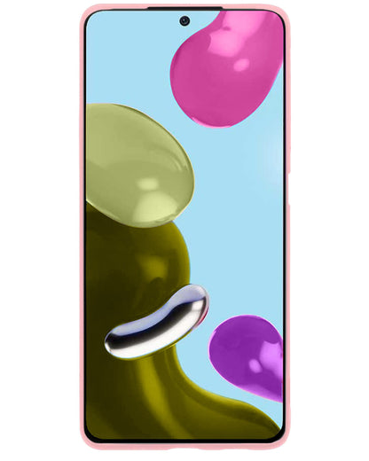 Xiaomi Redmi Note 11s Hoesje Siliconen Backcover Lichtgewicht - Lichtroze