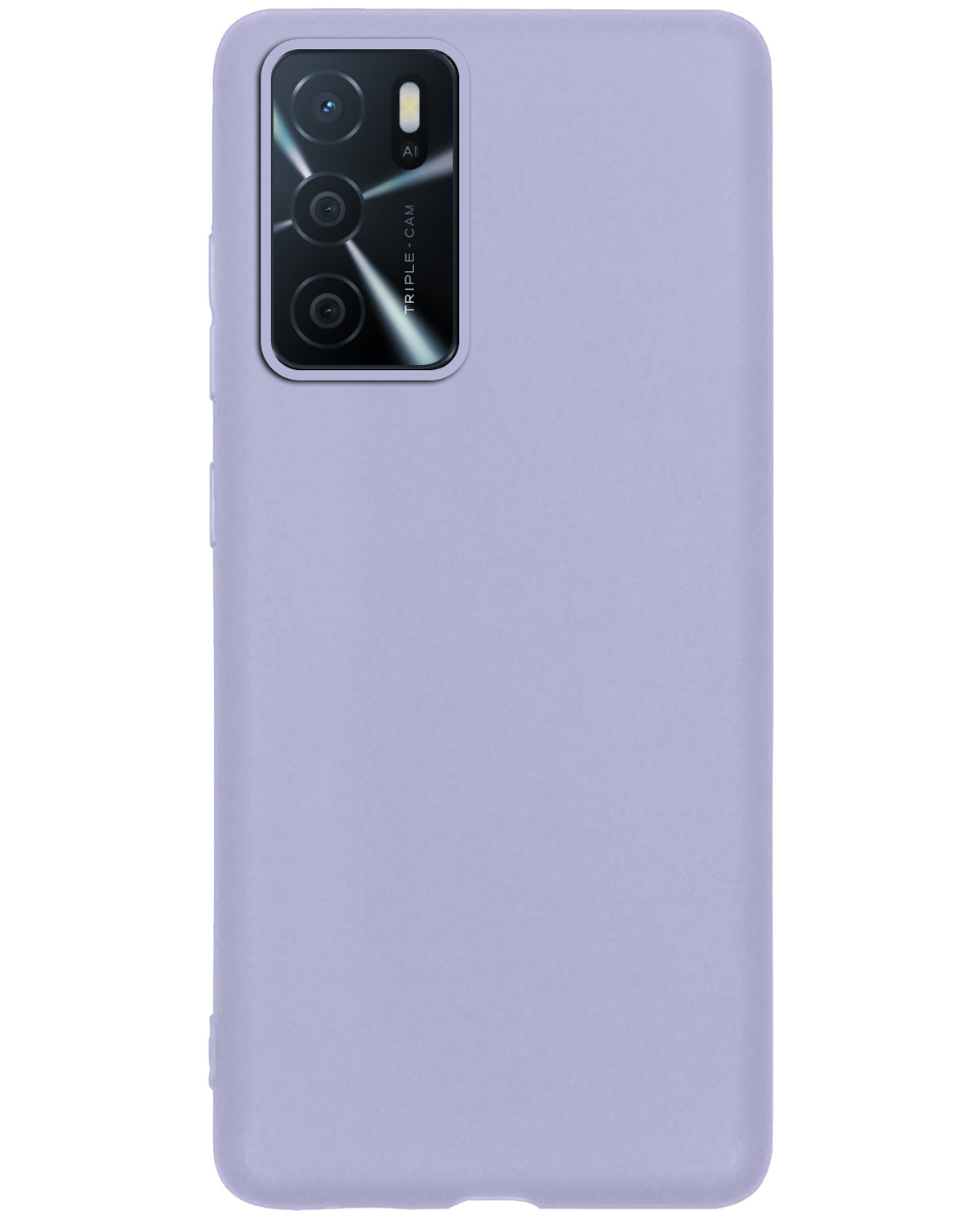 OPPO A16 Hoesje Siliconen - Lila