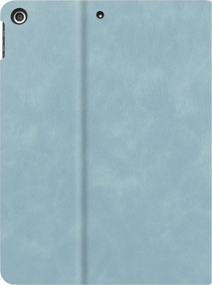 iPad 10.2 2019 Trifold Bookcase Luxe Hoes - Lichtblauw
