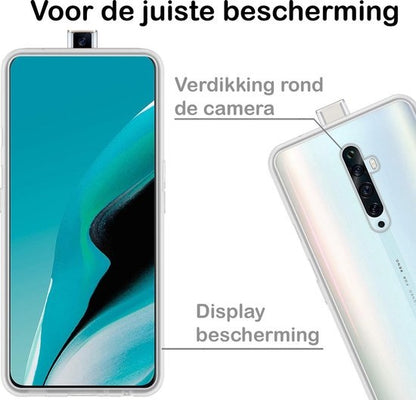 OPPO Reno 2Z Hoesje Siliconen Backcover Lichtgewicht - Transparant