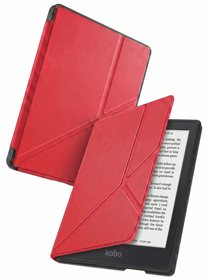 Kobo Clara 2E Trifold Bookcase Hoes - Rood
