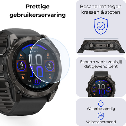 Screenprotector Geschikt voor Garmin Fenix 8 (51 mm) Screenprotector Glas Gehard Screen Cover - Screen Protector Geschikt voor Garmin Fenix 8 Screenprotector Tempered Glass