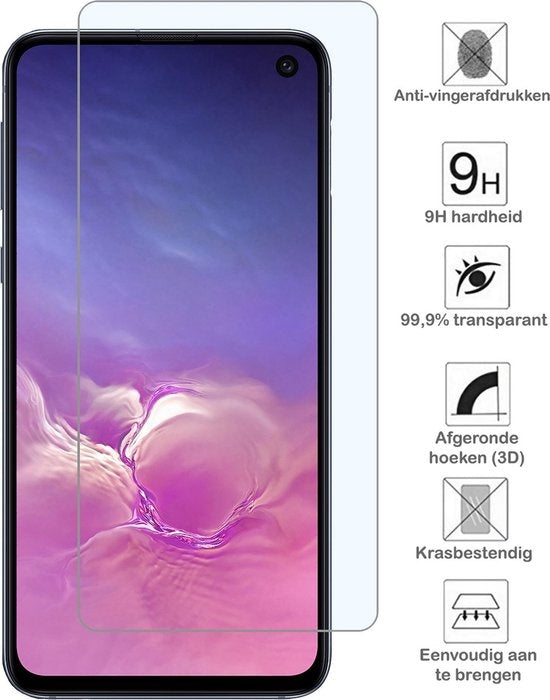 Samsung S10e Screenprotector Tempered Glass