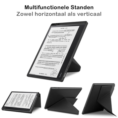Kobo Elipsa 2E Trifold Bookcase Hoes - Zwart