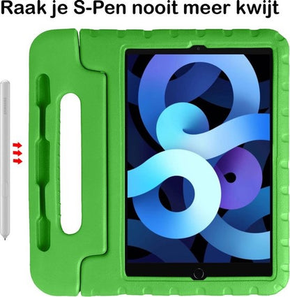 iPad Air 2020 Hoesje Kids Cover Bumper - Groen