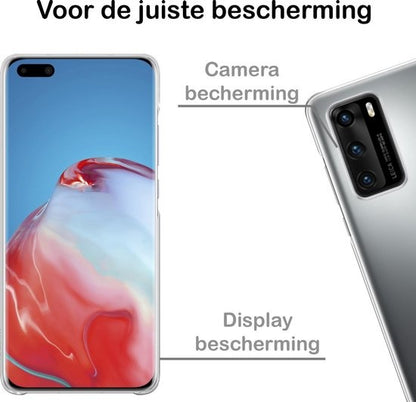 Huawei P40 Hoesje Siliconen Backcover Lichtgewicht - Transparant