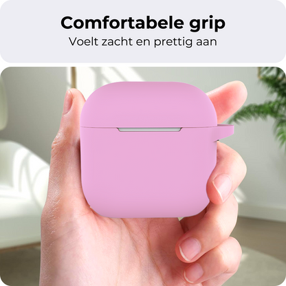 AirPods 4 Hoesje Siliconen Krasbestendig - Flamingo