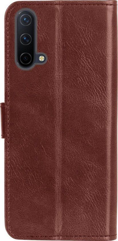 OnePlus Nord CE Hoesje Bookcase Cover met Kaarthouder - Bruin