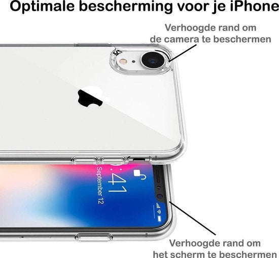 iPhone XR Hoesje Siliconen - Transparant