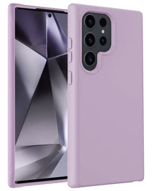 Samsung S24 Ultra Hoesje Siliconen Backcover Lichtgewicht - Lila