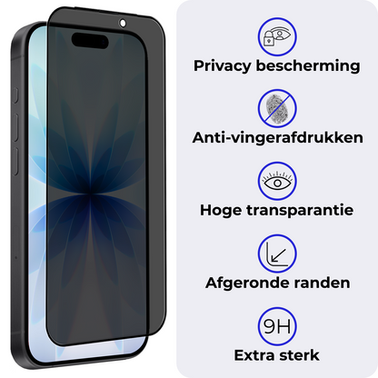 iPhone 17 Screenprotector Gehard Glas - Privacy