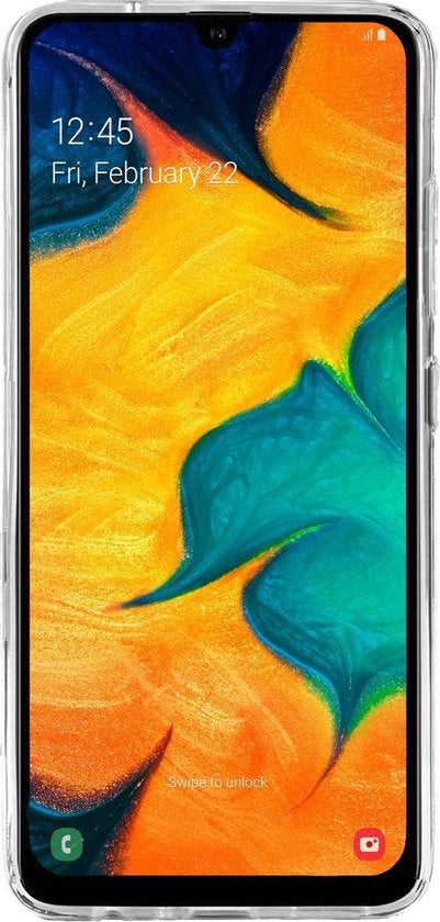 Samsung A30 Hoesje Siliconen Backcover Lichtgewicht - Transparant