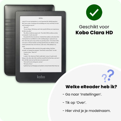 Kobo Clara HD Trifold Bookcase Hoes - Lichtblauw